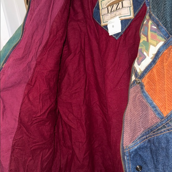 NWT Vintage 90’s IZZI Southwest Aztec Corduroy Patchwork Women’s Medium New - Picture 7 of 8